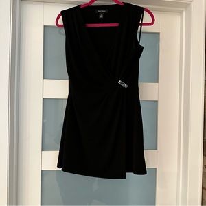 White House Black market sleeveless little black dress Sz S EUC